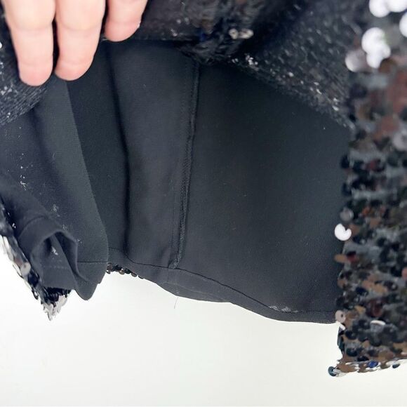 Calvin Klein Allover Sequin Straight Pencil Skirt Size 12 Cocktail‎ Party Formal - Picture 9 of 13